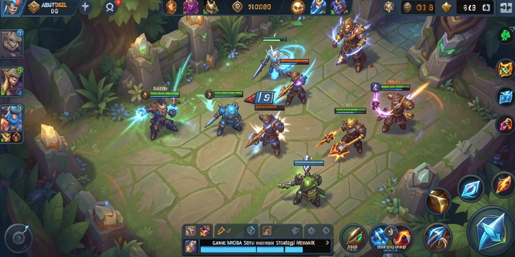 Tangkapan layar gameplay menarik dari ABUTOGEL yang menampilkan aksi pertarungan.