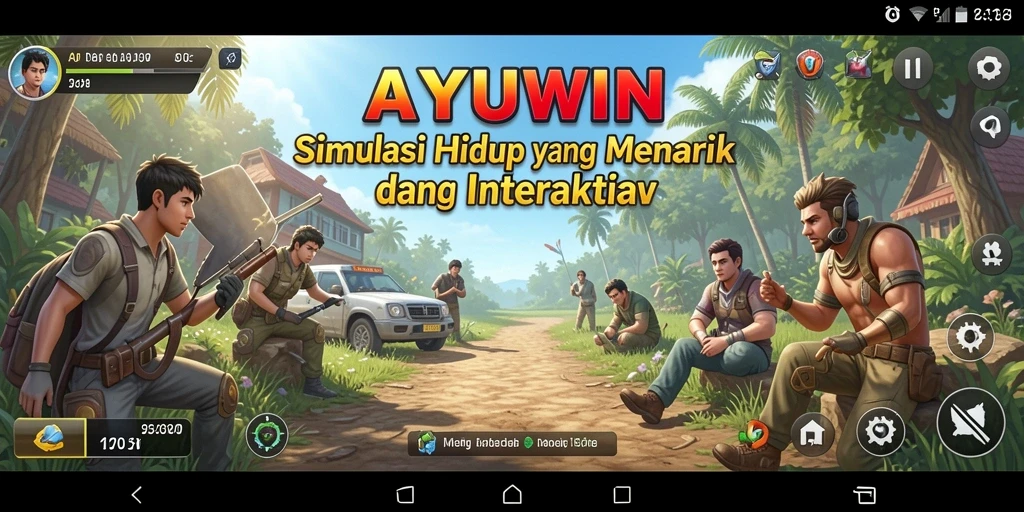 Tampilan gameplay AYUWIN yang memukau dan interaktif.