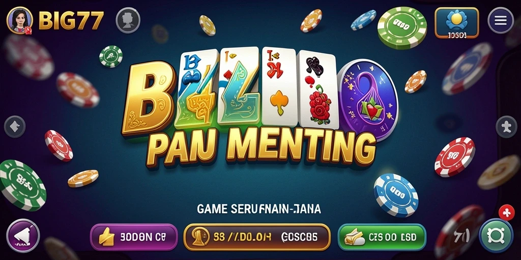 Tampilan seru gameplay Domino di BIG77.