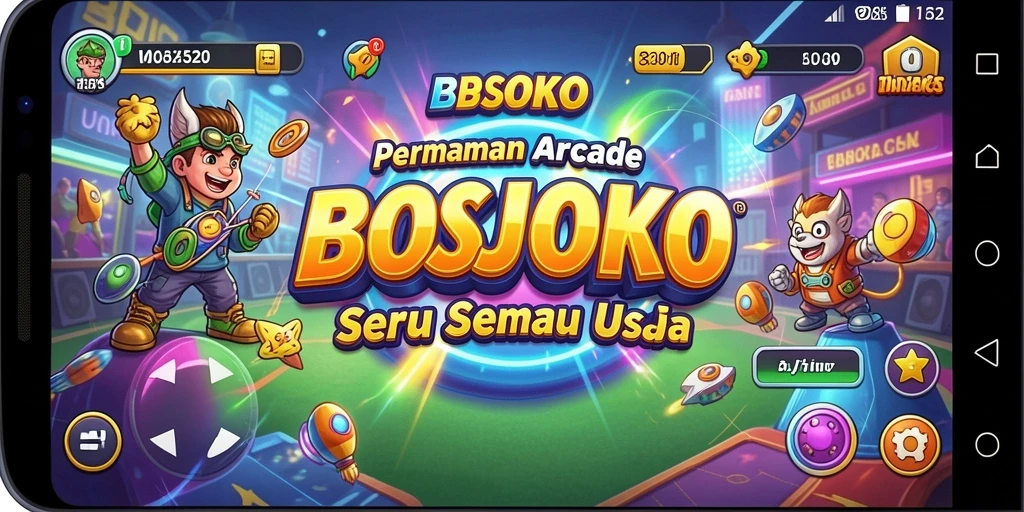 Tampilan gameplay seru dalam permainan BOSJOKO.