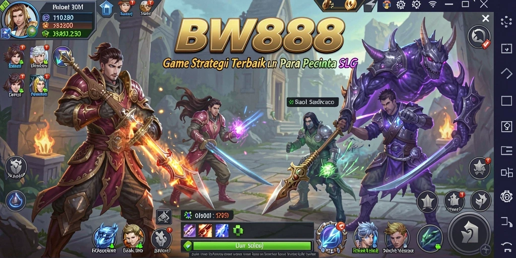 Screenshot menampilkan gameplay strategi BW888 yang seru dan interaktif.