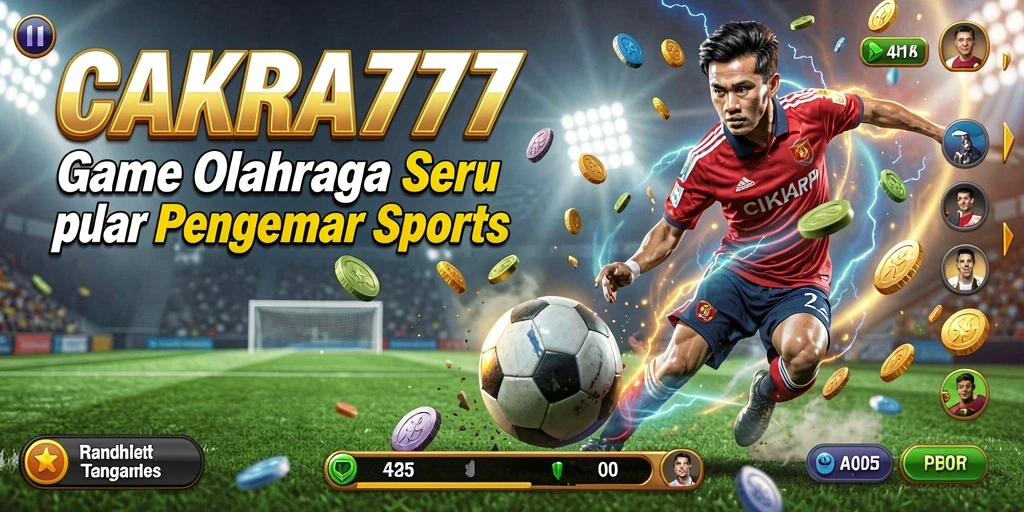 Screenshot gameplay CAKRA777 menampilkan aksi olahraga yang mendebarkan.