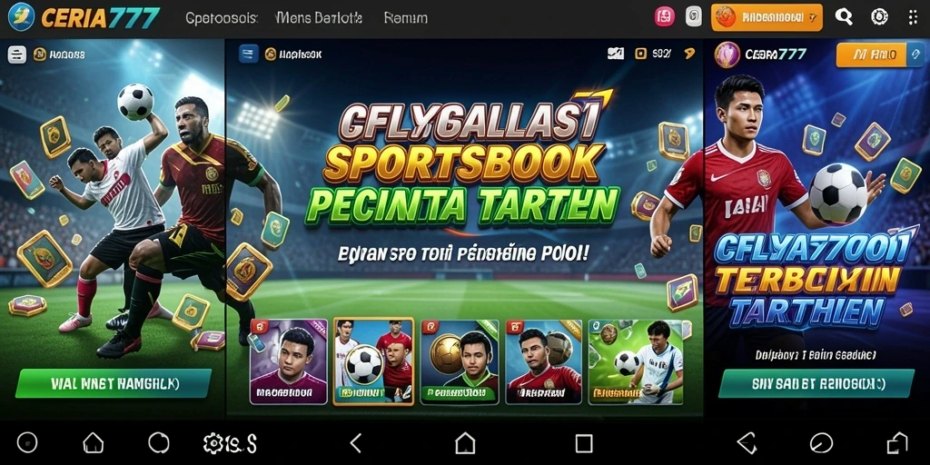 Tampilan screenshot CERIA777 yang menampilkan fitur taruhan olahraga.