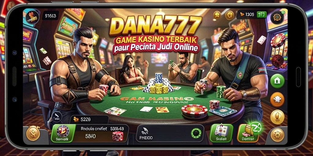 Tampilan gameplay Kasino yang seru dan menarik di DANA777.