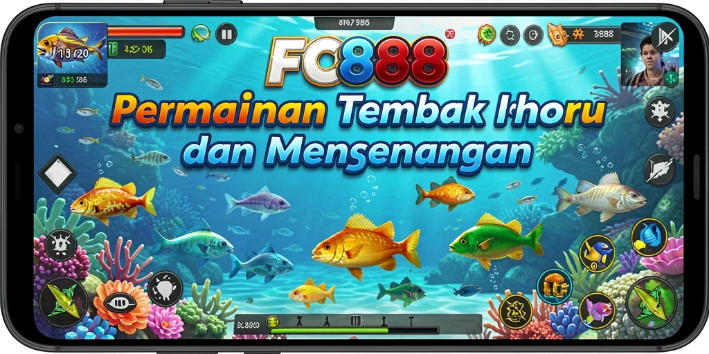 Tampilan gameplay Tembak Ikan yang seru dan memikat.