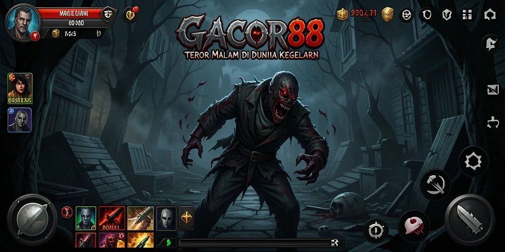 Gameplay GACOR88 dengan suasana horor yang mencekam.