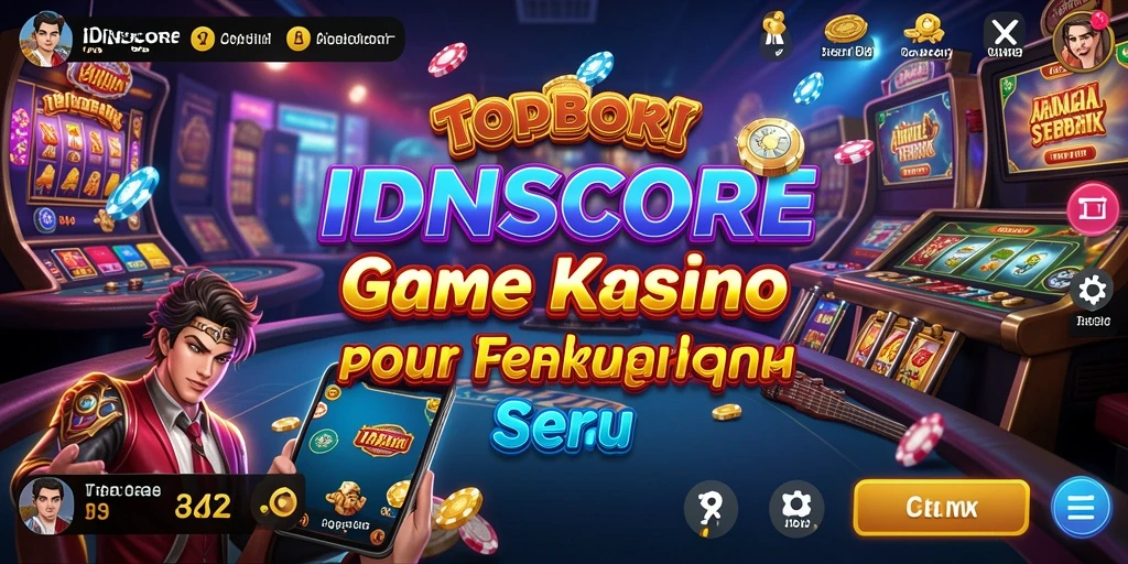 Tampilan gameplay seru IDNSCORE di dalam aplikasi kasino.