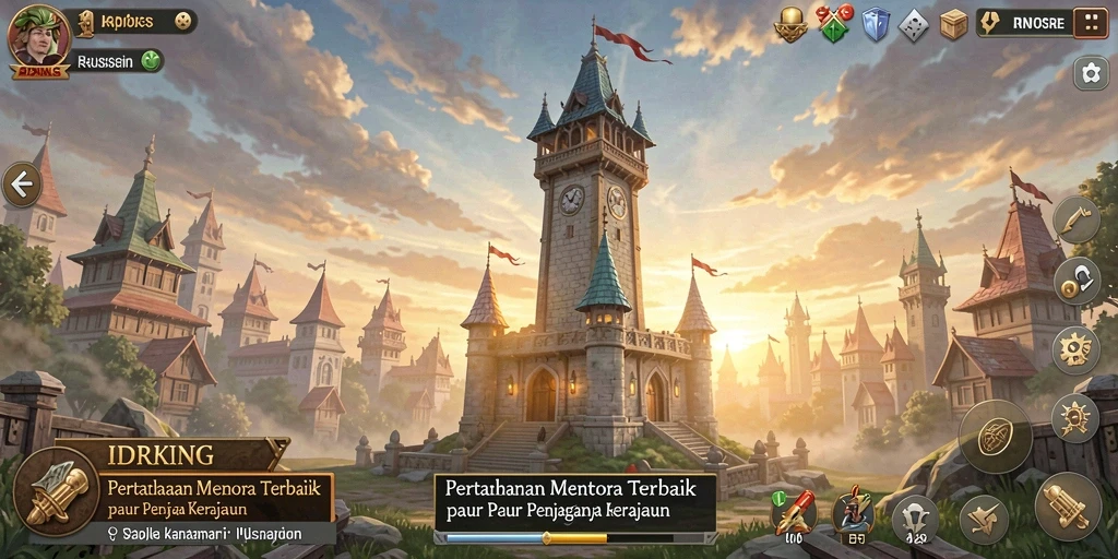 Tangkapan layar menampilkan aksi mendebarkan dari gameplay Tower Defense.