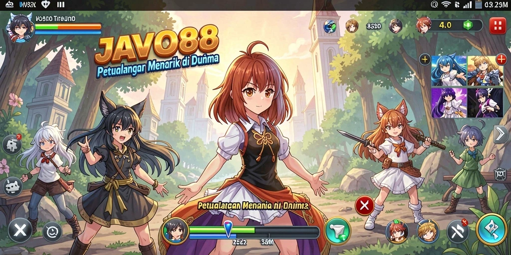Gameplay seru dari JAVO88 dengan karakter anime favorit.