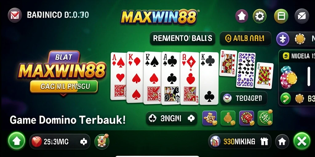 Tampilan gameplay seru dalam MAXWIN88 dengan fitur Domino yang menarik.