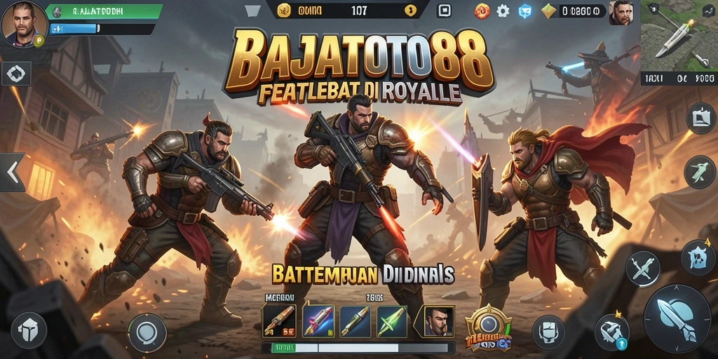 Gameplay seru RAJATOTO88 dalam pertempuran Battle Royale.