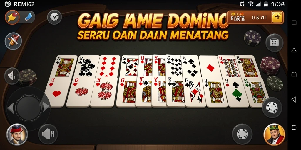Tampilan gameplay menarik dalam permainan Domino.