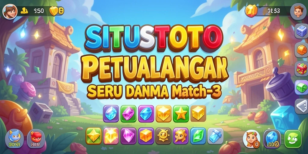 Screenshot gameplay SITUSTOTO dengan momen seru dari Match-3.