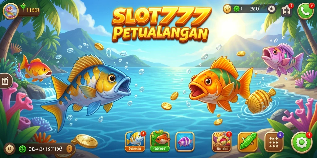 Tangkapan screenshot SLOT777 yang menunjukkan keseruan gameplay memancing.