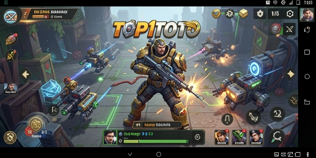 Tangkapan layar gameplay menegangkan dalam TOP1TOTO yang menunjukkan aksi strategis.
