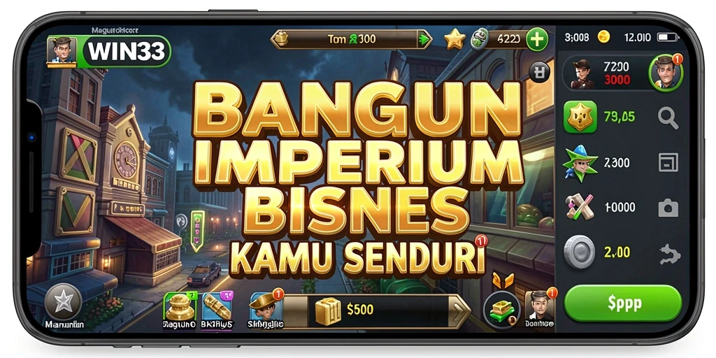 Screenshot gameplay <strong>WIN33</strong> yang menunjukkan aktivitas bisnis yang seru.